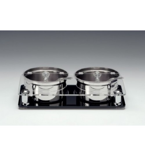 ÇELİK KASELİ POLİKARBONAT KAPAKLI SOSLUK REÇELLİK STANDI 17,5 X 33,5 X H:8,5 Cm